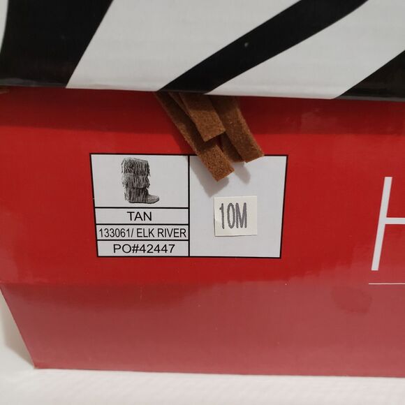 Hot Tomato Sz 10M Elk River Brown Fringe Women's Faux Suede Boots - Picture 5 of 13